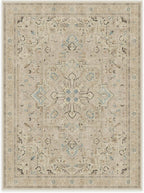 RUGGABLE Washable Vintage Area Rug – Kamran Ivory Opal 9x12, Stain-Resistant - Image 3