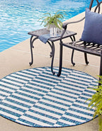 Unique Loom Outdoor Striped Collection Area Rug - Image 4