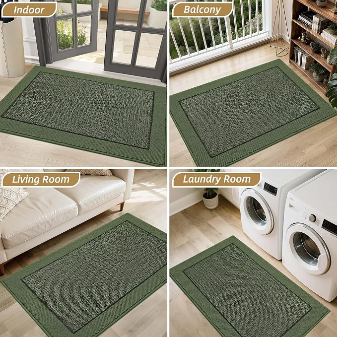 BEQHAUSE Indoor Door Mat 24" x 36", Dirt Trapper Door Mats Non-Slip Entryway - Image 8