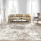 10x12 Area Rug Living Room: Washable Large Abstract Modern Soft Rugs Stain - Image 5