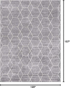 Unique Loom Trellis Frieze Collection Area Rug - Image 2