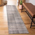 Rugshop Bohemian Stripe Lines Washable Non Slip Runner Rug 2' x 10' Brown by Rugshop