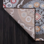 CAMILSON Indoor Outdoor Rug 6x9 Bohemian Medallion Floral Area Rugs - Image 9