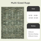 6x9 Rugs for Living Room, Soft Large Area Rugs Green Washable Rug, Indoor - Image 7