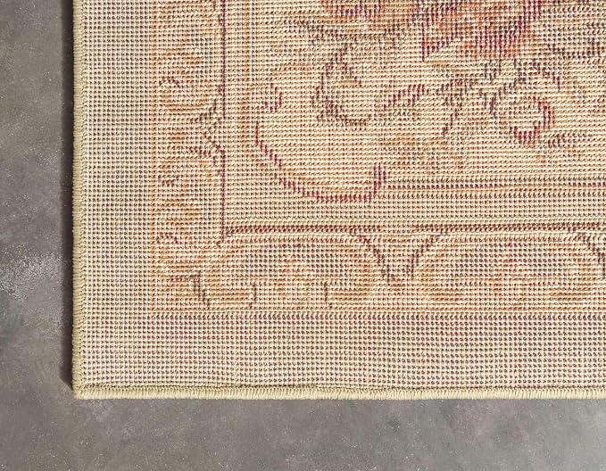 Unique Loom Versailles Collection Traditional Classic Floral Motif Area Rug - Image 9