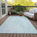 Addison Rugs Chantille ACN591 Aqua 5' x 7'6" Indoor Outdoor Area Rug, Easy Clean - Image 7