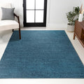 JONATHAN Y Haze Solid Low-Pile Turquoise Indoor Area Rug 8x10, Minimalist by JONATHANY