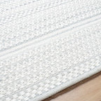 Mark&Day Wool Rugs, 2x3 Precious Solid and Border Cream/Charcoal Area Rug - Image 7