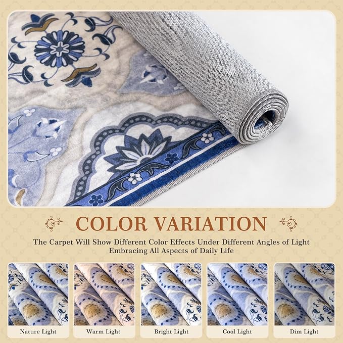 EnHomee Area Rugs 3x5, Soft Washable Rugs - Image 9