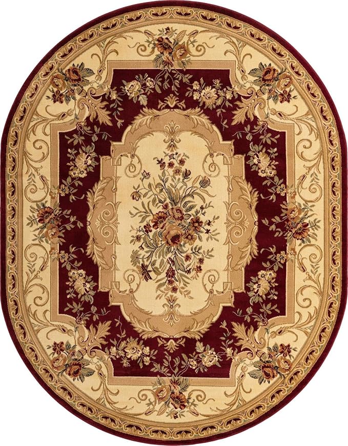 Unique Loom Versailles Collection Traditional Classic Floral Motif Area Rug - Image 11