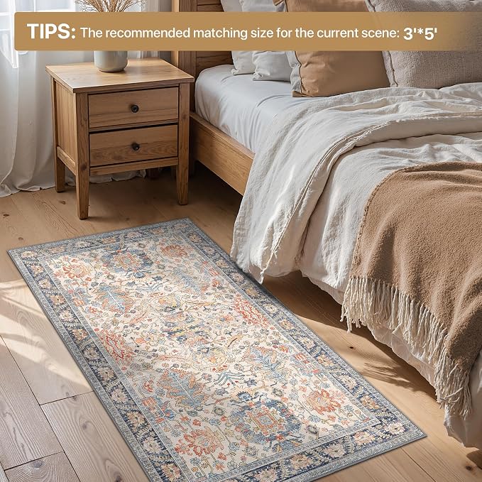Bavni Runner Rug, Machine Washable Rugs - Image 8