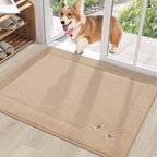 BEQHAUSE Dog Door Mat for Muddy Paws 24"x36" Dirt Trapper Absorbent Doormat Non - Image 9