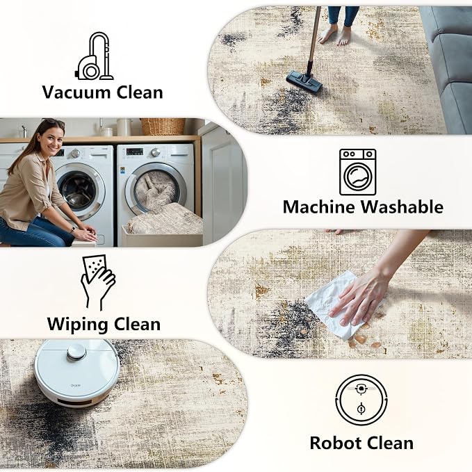 5x7 Washable Area Rugs - Image 5