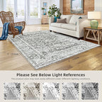 Area Rugs 5x7 - Grey Area Rug for Living Room, Bedroom & Dining Room - Soft - Image 3