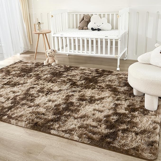 Andency 8x10 Area Rugs for Living Room, Upgrade Non-Slip Fluffy Soft Large Shag - Image 4
