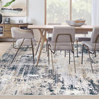 Area Rugs 9x12 Living Room: Washable Rug Modern Abstract Large Rugs Soft Non - Image 3