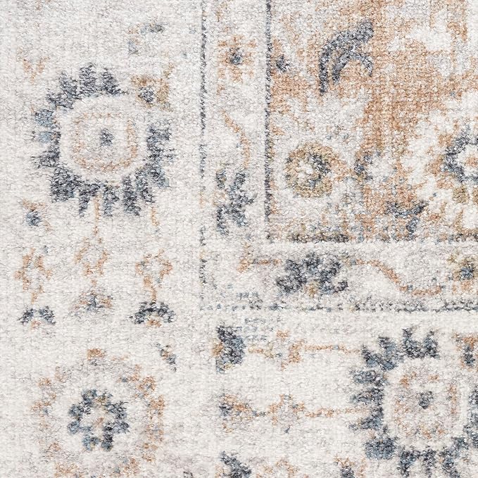 Nourison Home Astra Machine Washable Silver Taupe 4' x 6' Area Rug - Image 7