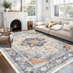 vivorug 6x9 Area Rugs, Ultra-Soft Washable Boho Rug - Image 2