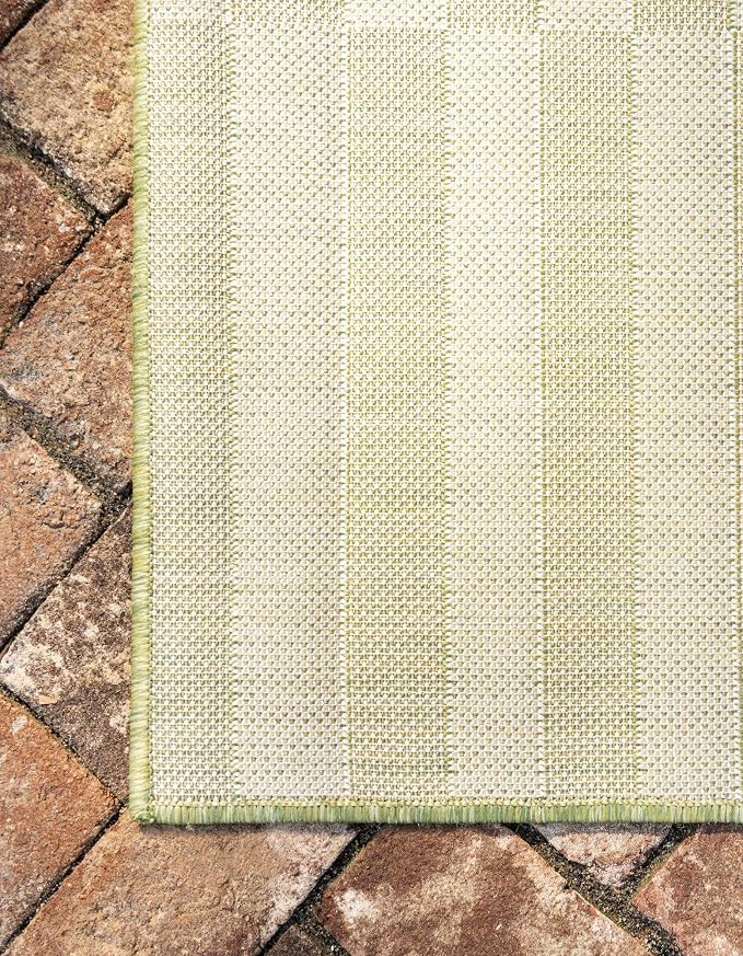 Unique Loom Outdoor Striped Collection Area Rug - Image 10
