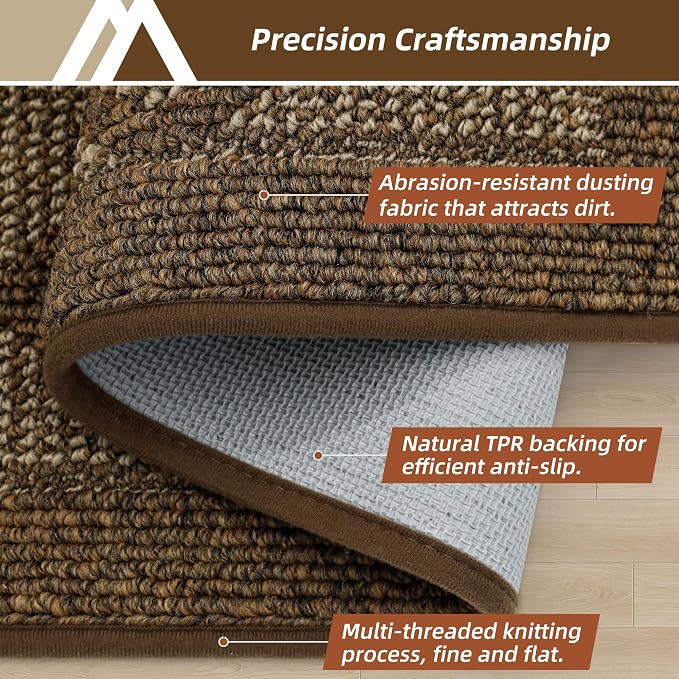 COSY HOMEER Non-Slip Door Mat 20"x32", Entryway Rugs Low Profile Absorbent Dirt - Image 3