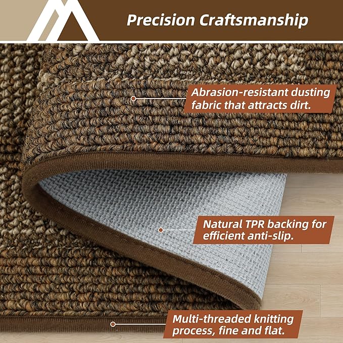 COSY HOMEER Non-Slip Door Mat 32"x48", Entryway Rugs Low Profile Absorbent Dirt - Image 3