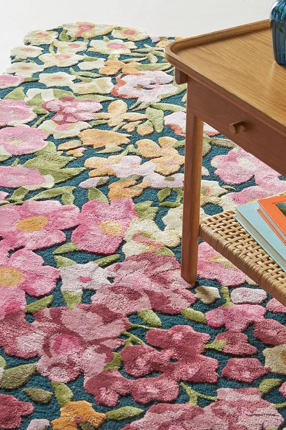 Cassia Wool Viscose Area Rug – 5’ x 8' – Handmade Wool Area Rugs –Multi – Rugs - Image 2