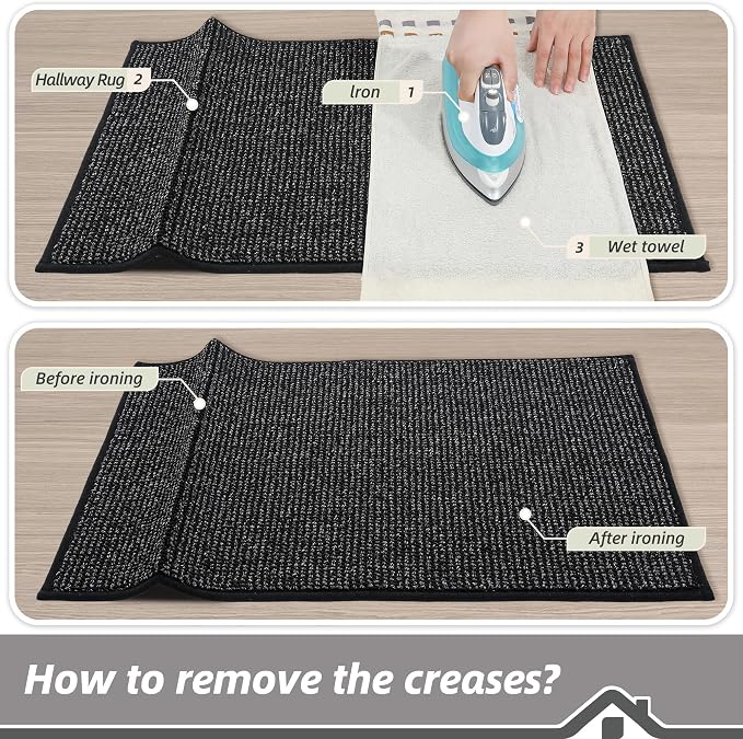 BEQHAUSE 20"x32" Entryway Rug Indoor Door Mat Non-Slip Washable, Hallway Rugs - Image 9