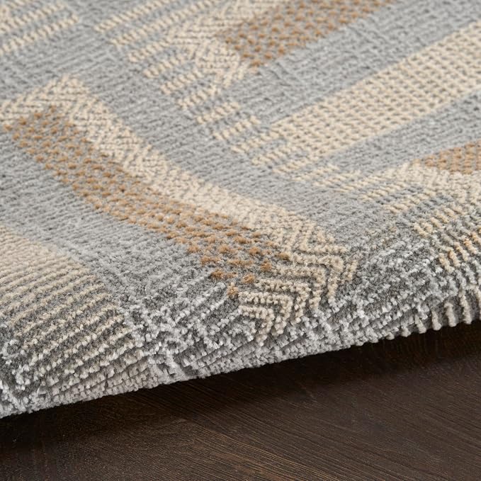 Nourison Home Nordic Grey Multicolor 5' x 7' Scandinavian Area Rug - Image 9