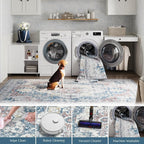 jinchan Kelda Runner Rug 3x10 Vintage Hallway Rug Washable Runner Retro Floor - Image 5