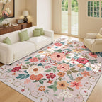 DUKINO 5x7 Area Rug, Floral Rugs - Image 7