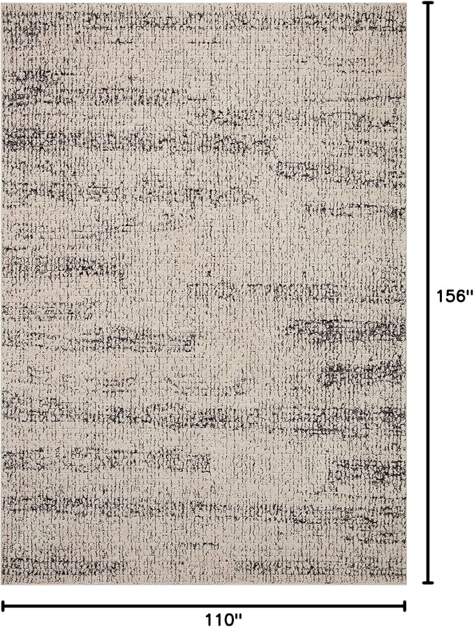 Loloi Darby Collection DAR-02 Oatmeal/Charcoal 9'-2" x 13' Area Rug - Image 2