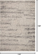 Loloi Darby Collection DAR-02 Oatmeal/Charcoal 9'-2" x 13' Area Rug - Image 2