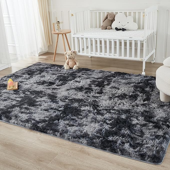 Andency 8x10 Area Rugs for Living Room, Upgrade Non-Slip Fluffy Soft Large Shag - Image 6