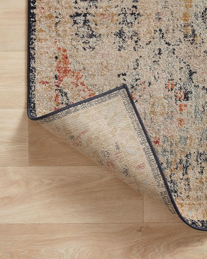 Loloi Jocelyn Collection JOC-07 Khaki/Multi 2'-3" x 7'-6" .38" Thick Runner Rug - Image 6