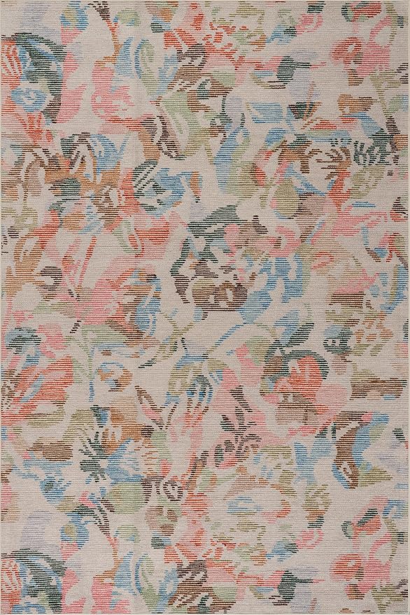 Dash & Albert Bloom Multi Machine Washable Rug, Runner-2.5 X 8 Feet by DashAlbert