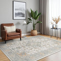 Bavni Vintage 5x7 Area Rugs, Boho Oriental Living Room Rug, Machine Washable by BAVNI
