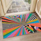 Abstract Rug - 4x6 Rug, Colorful Graffiti Art Area Rugs, Hippie Aesthetic Funky - Image 7