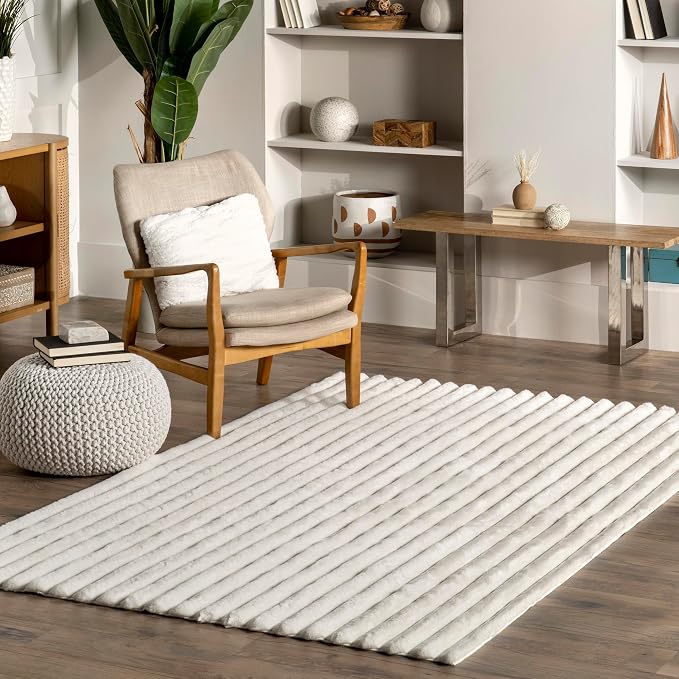 Nuloom SuperiorWash Collection Kai Off-White, Fluffy and Cozy, High Traffic by nuLOOM
