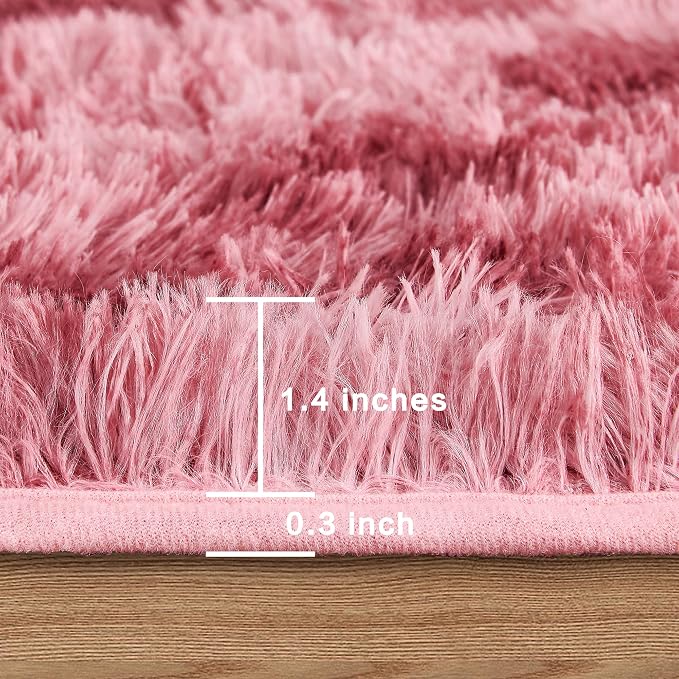 Andency Soft Area Rugs for Living Room Bedroom, 4x6 Fluffy Shaggy Bedside Rug - Image 2