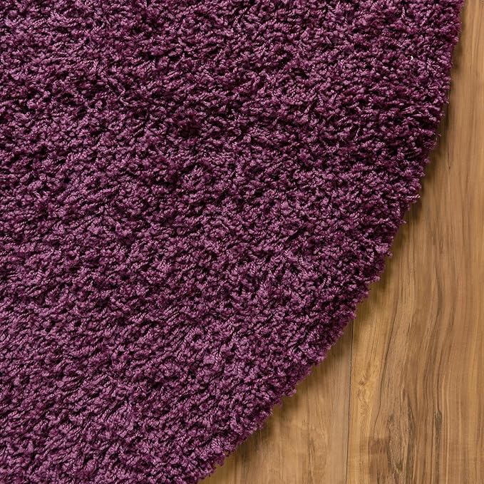 Unique Loom Solid Shag Collection Area Rug - Image 9