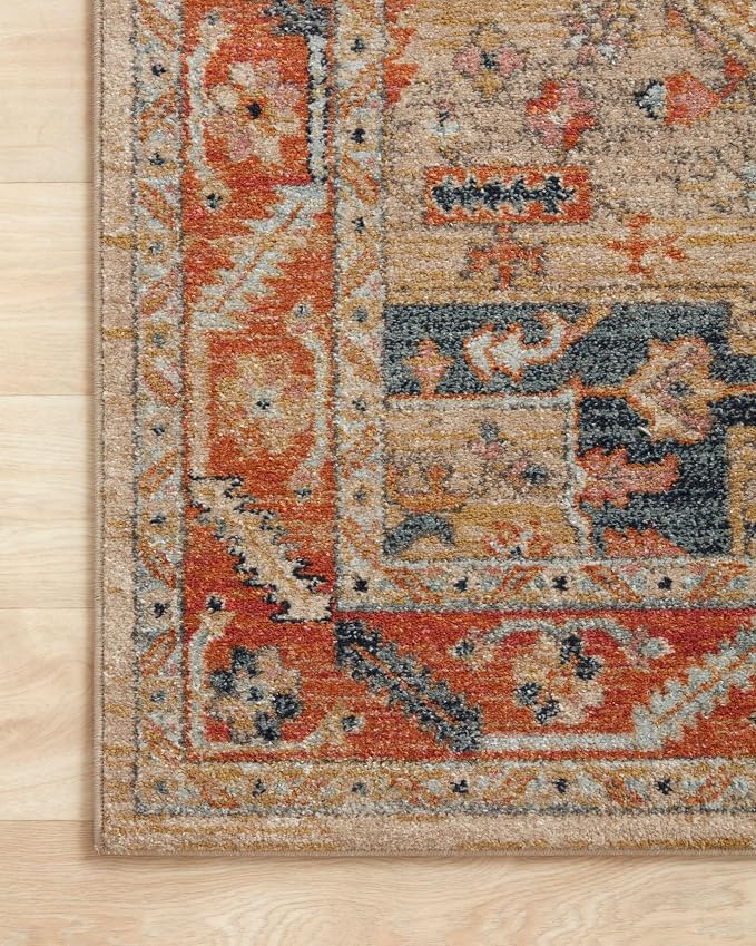 Loloi Jocelyn Collection JOC-01 Sand/Multi 9'-6" x 12'-6" .38" Thick Area Rug - Image 7