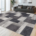 Modern Geometric Patchwork Indoor Area Rug by Unknown