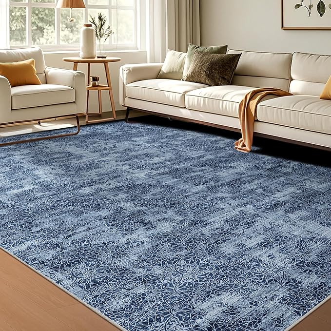 WITSHOCK 6x9 Area Rugs for Living Room: Machine Washable Non Slip Modern by WITSHOCK