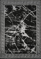 GLORY RUGS Area Rugs Marble 4x5 Black Gray Carpet Modern Abstract Rug Living - Image 2