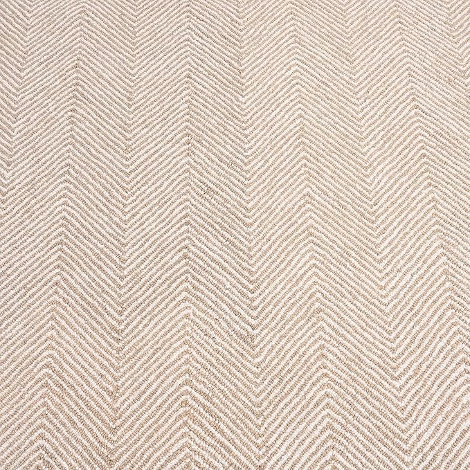 Modern Herringbone Chevron Collection Handcrafted Wool Area Rug - Image 5