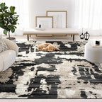 Abani Terra Cream Area Rug for Living Room, Bedroom by Abani
