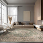 Area Rug Non Slip Machine Washable Ultra Soft Living by Ruaruarug