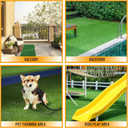 Ottomanson Artificial Grass Turf 6'6" x 9'2" Indoor Outdoor Faux Grass Rug - Image 7