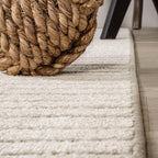 JONATHAN Y Hallie High-Low Curve Ivory/Cream 8' Round Indoor/Outdoor Area Rug - Image 8