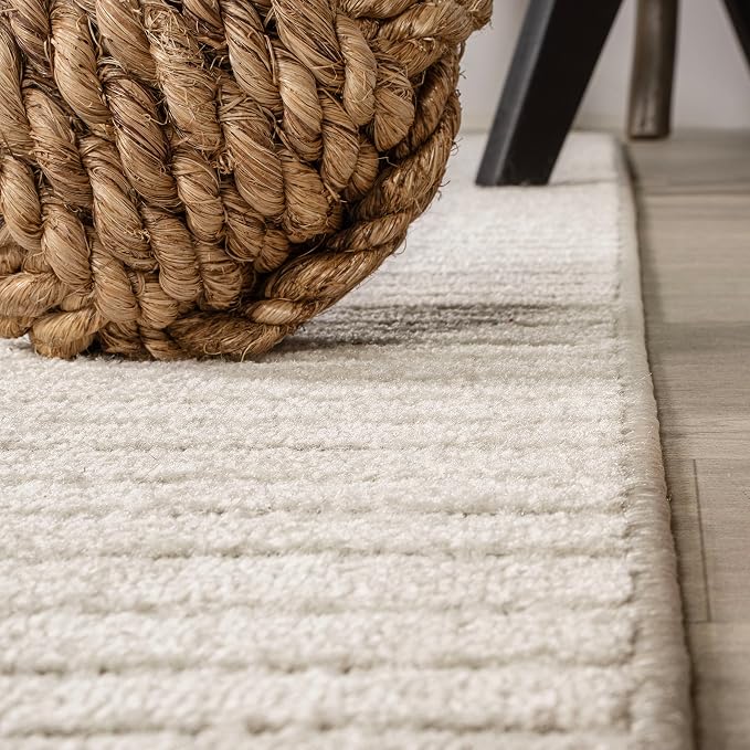 JONATHAN Y Hallie High-Low Curve Ivory/Cream 7x7 Square Indoor/Outdoor Area Rug - Image 8